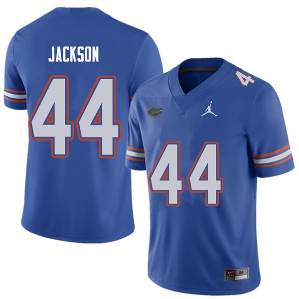 Men's NCAA Florida Gators Rayshad Jackson #44 Stitched Authentic Jordan Brand Royal College Football Jersey STL6565RT